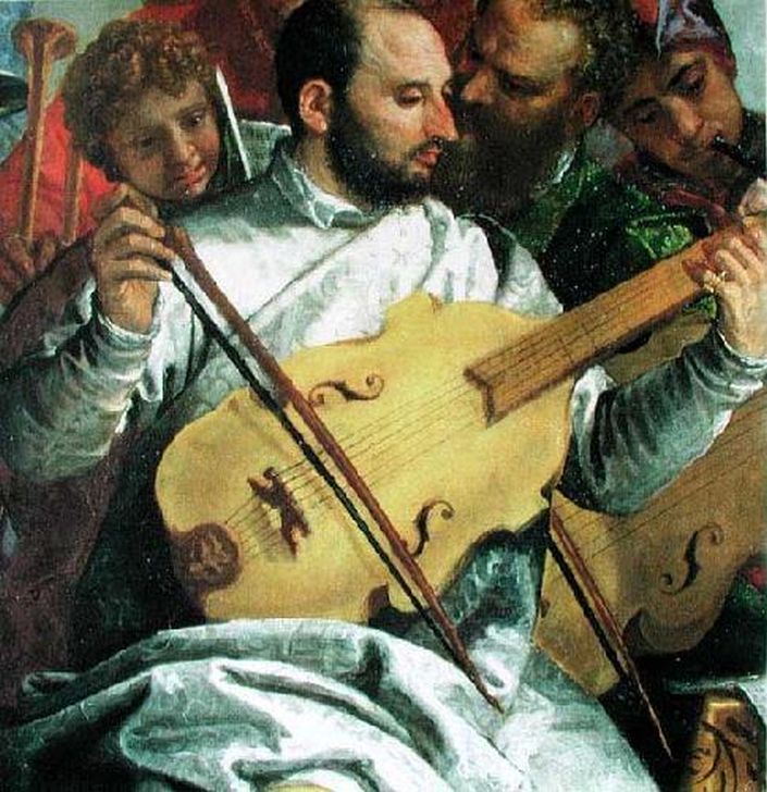 Паоло Веронезе (1528-1588). Автопортрет. Деталь картины "Брак в Кане Галилейской".