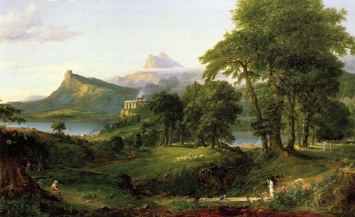 Томас Коул. Путь Империи. Аркадия или Пастораль (The Arcadian or Pastoral State), 1834