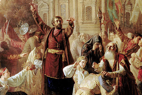 4. М.Песков. Воззвание Минина к нижегородцам в 1611 году. 1861