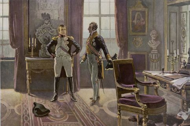 Свидание Наполеона и князя Меттерниха в Дрездене в 1813 г.