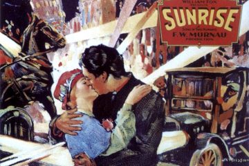 Постер фильма “Восход солнца” («Sunrise: A Song of Two Humans»), США, 1927, режиссер Фридрих Вильгельм Мурнау