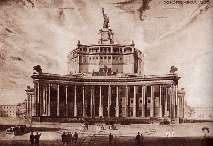 К. Алабян, В. Симбирцев. Проект Театра Советской Армии. 1934–1940.