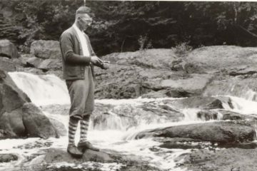 Питирим Сорокин на рыбалке. Фото 1939 г. США.