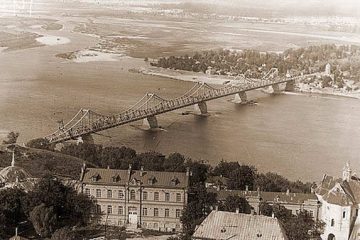 Мост Евгении Бош. Киев. Открыт в мае 1925 года. Фото 1930-х.