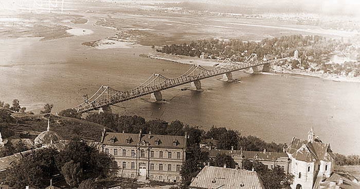 Мост Евгении Бош. Киев. Открыт в мае 1925 года. Фото 1930-х.