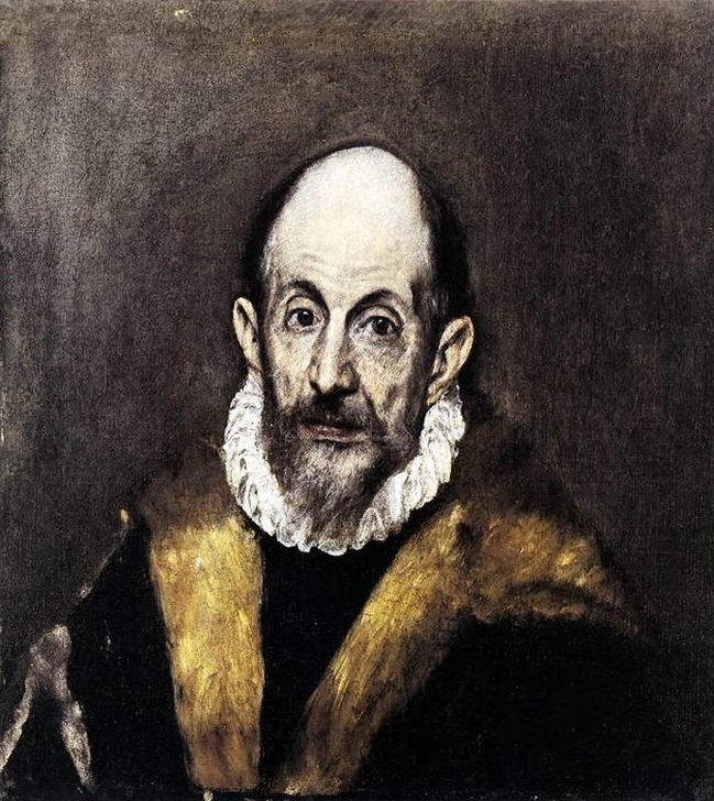 Эль Греко (El Greco). Автопортрет, 1595-1600. Метрополитен-музей, Нью-Йорк