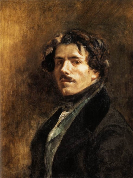 Эжен Делакруа (1798–1863). Автопортрет. 1837. Холст, масло. 65х54,5 см. Лувр, Париж.