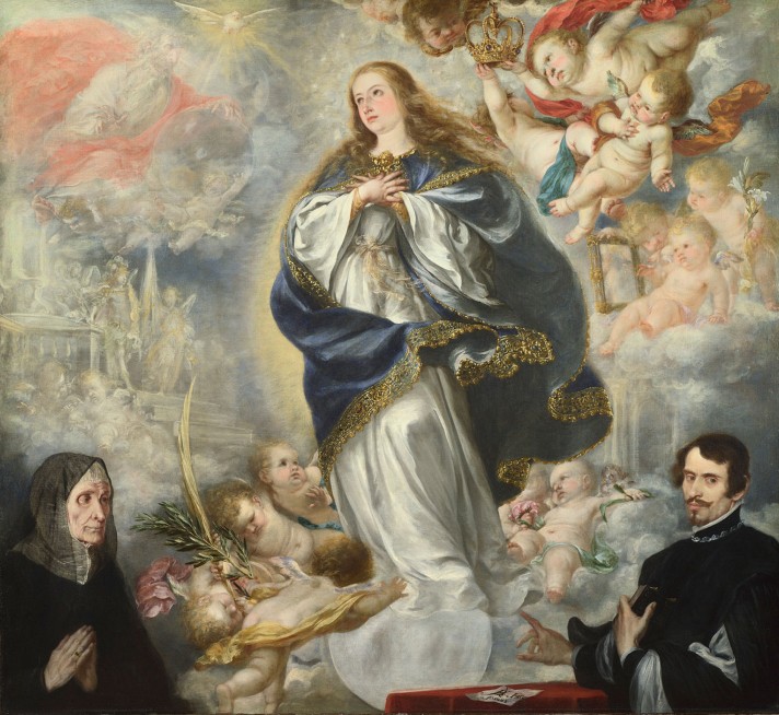 Хуан де Вальдес Леваль (1662-1690). Непорочное зачатие. Около 1661. Национальная галерея, Лондон.