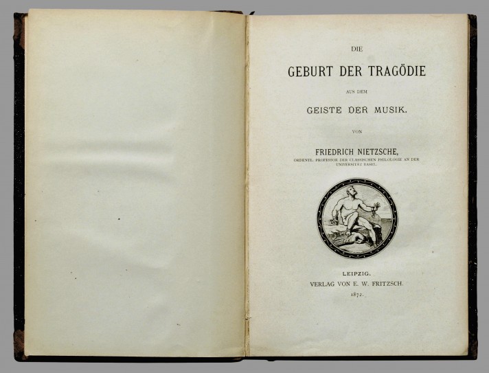 Фридрих Ницше. Рождение трагедии. 1-е издание. Лейпциг, 1872.