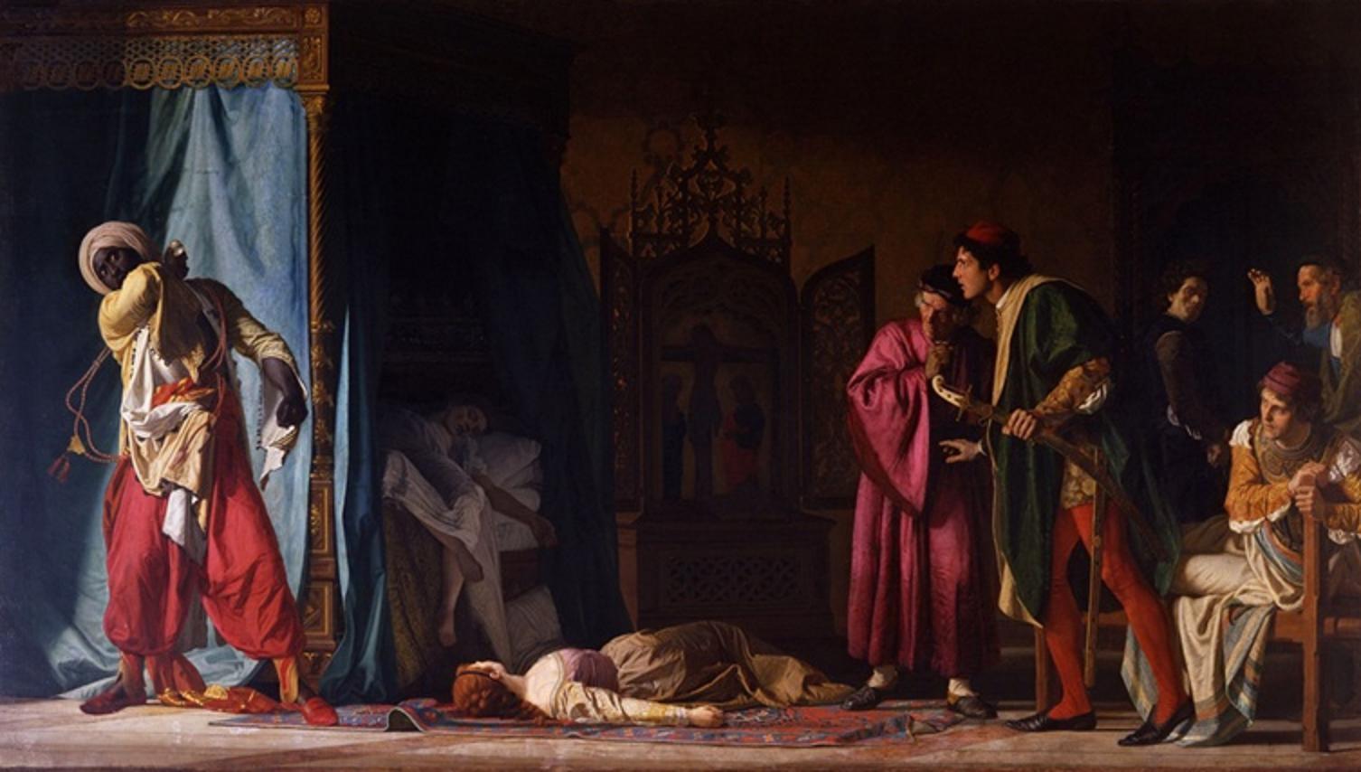 Помпео Мольменти. Смерть Отелло. 1866. Картина-юбиляр.